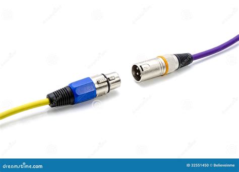 Audio Connectors and Cables Stock Photo - Image of connector ...