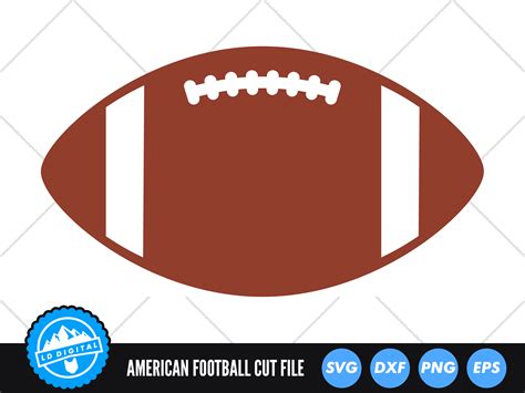 Football SVG Files Football Silhouette Cut Files By LD Digital