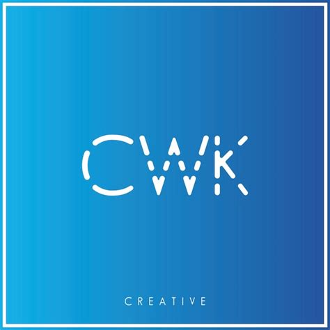 cwk premium vector  logo design creative logo vector illustration