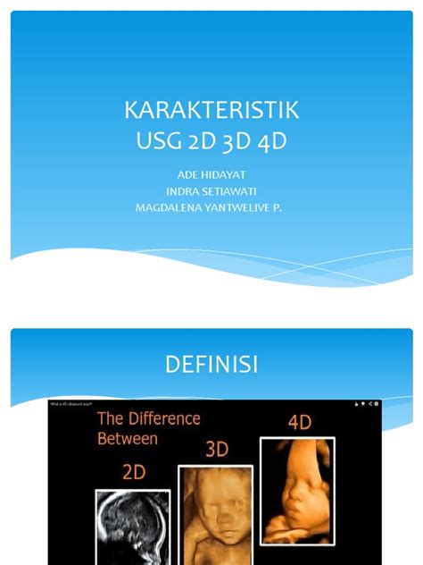 Karakteristik Usg 2d 3d 4d Pdf