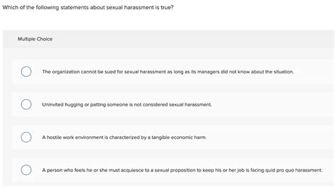 Solved Which Of The Following Statements About Sexual