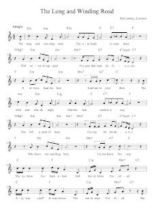 Blogtituras The Long And Winding Road Score In C Partitura En Do