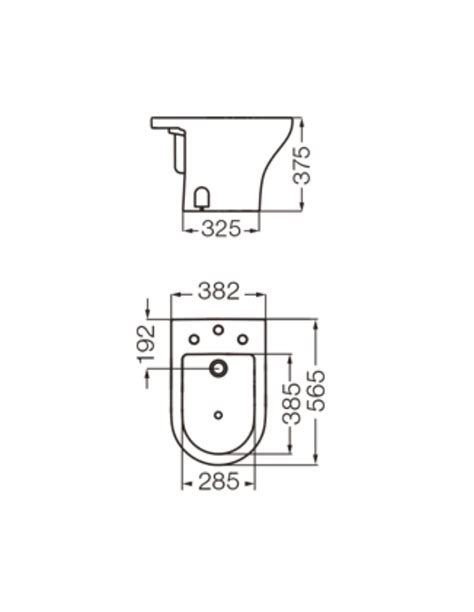 Bidet Ferrum Andina Agujeros