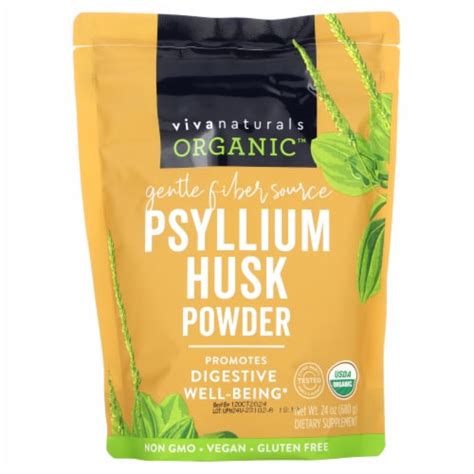 Viva Naturals Organic Psyllium Husk Powder 24 Oz 680 G 24 Oz