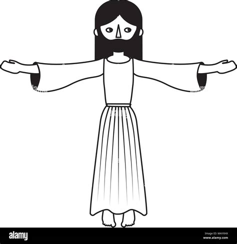 jesus christ praying sacred religious Stock Vector Image & Art - Alamy