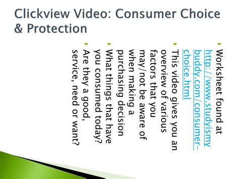 consumer choice powerpoint    id