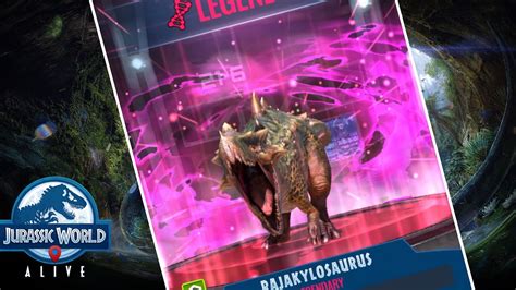 Legendary Rajakylosaurus Creation Jwa Jurassic World Alive Unlocked Youtube