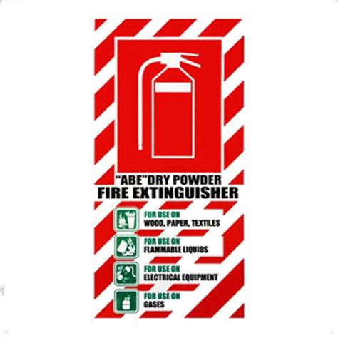 Abe Extinguisher Sign Plastic Pvc Fire Protection Online