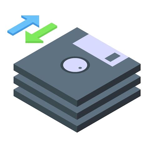 Premium Vector Floppy Disk Data Icon Isometric Vector Cms Development