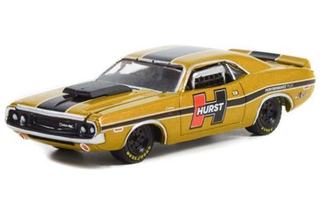 Coche Miniatura Dodge Challenger 1 64 Greenlight R T Hurst 1970