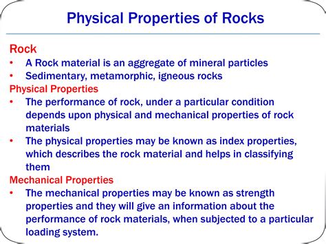 Physical Properties Of Rocks Pdf
