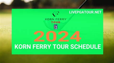 2024 Korn Ferry Tour Golf Schedule Dates And Live Stream