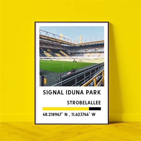 Signal Iduna Park Stadium Poster Printables, Borussia Dortmund ...