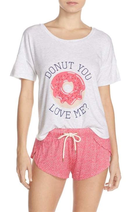 Donut Your Love Me Pjs Cute Pajamas Pajama Set Women Clothes