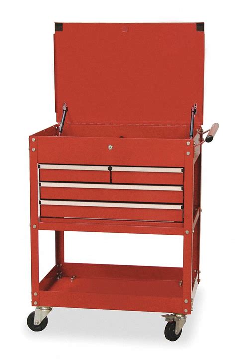 WESTWARD Red Standard Duty Tool Utility Cart 38 H X 30 W X 20 D