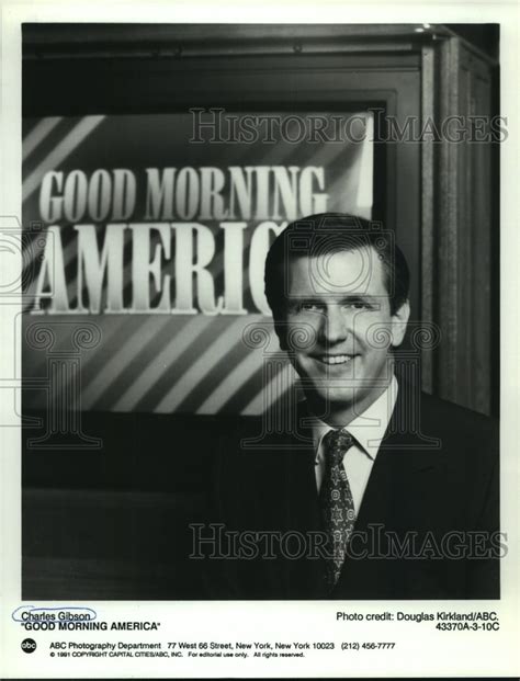 1991 Press Photo Charles Gibson Tv Personality On Good Morning Americ