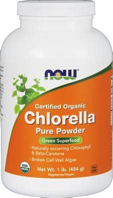 Chlorella Powder от NOW — купить экстракт хлореллы недорого в Москве