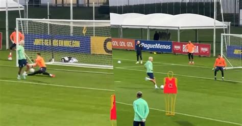 Pedro Marca Gola O E Impressiona Em Treino Da Sele O Brasileira