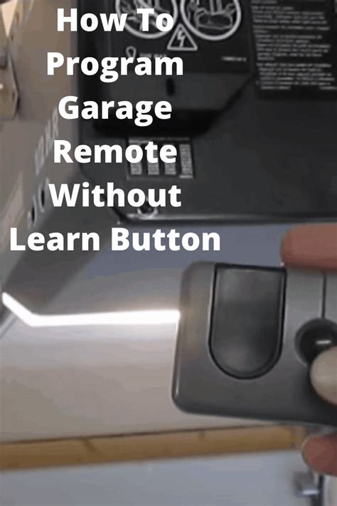 How To Program Garage Remote Without Learn Button My Heart Lives Here