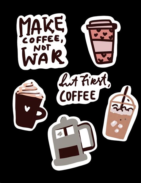 Coffee Sticker Small Bundle 1293630 Stickers Design Bundles In