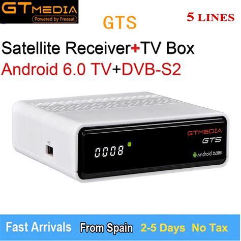 Freesat GTmedia GTS Android 6 0 4K Smart TV BOX Amlogic S905D Combo DVB