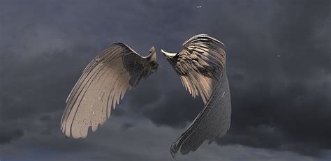 Angel Wings Wrapped Around With Uvs 3d Model Cgtrader