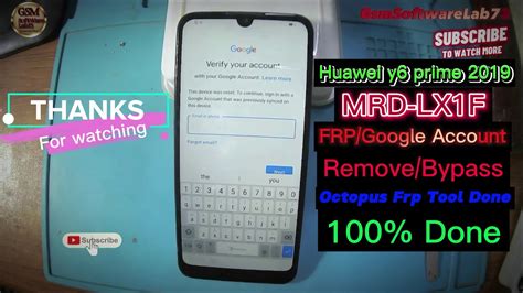 Huawei Y6 Prime 2019 Frp Bypass Huawei MRD LX1F Google Acc Remove