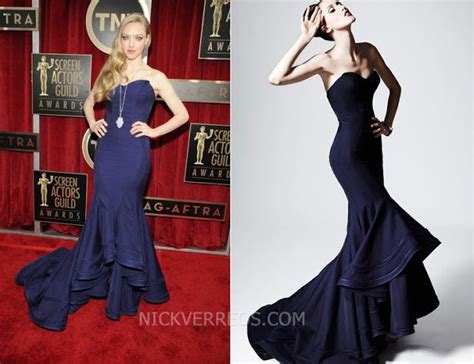 Who Wore What19th Annual Sag Awards Amanda Seyfried In Zac Posen