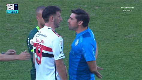 V Deo Abel Ferreira Discute Calleri Em S O Paulo X Palmeiras Assista