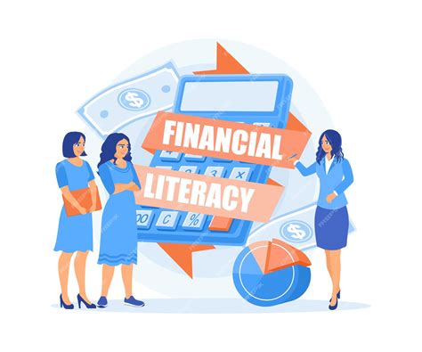 Premium Vector | Businesswomen explain financial literacy to employees