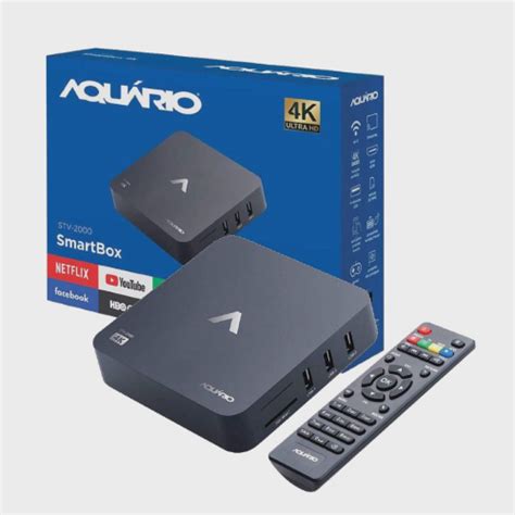 Smart Tv Box Aqu Rio Android K Stv No Shoptime