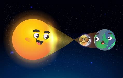 Funny Solar Eclipse 2823373 Vector Art at Vecteezy