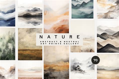 ABSTRACT NATURE PRINTS GALLERY | Creative Market