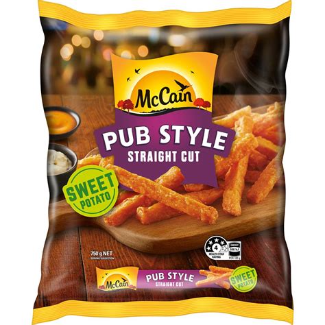 Mccain Straight Sweet Potato Chips 750g Woolworths