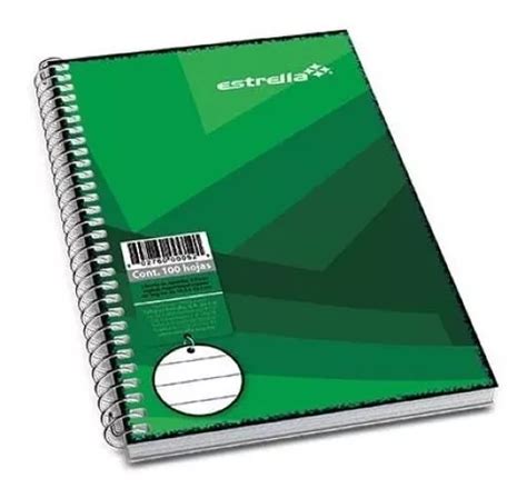 Libreta Estrella 122 1 8 Espiral Raya 50 Hojas Vc Meses Sin Intereses