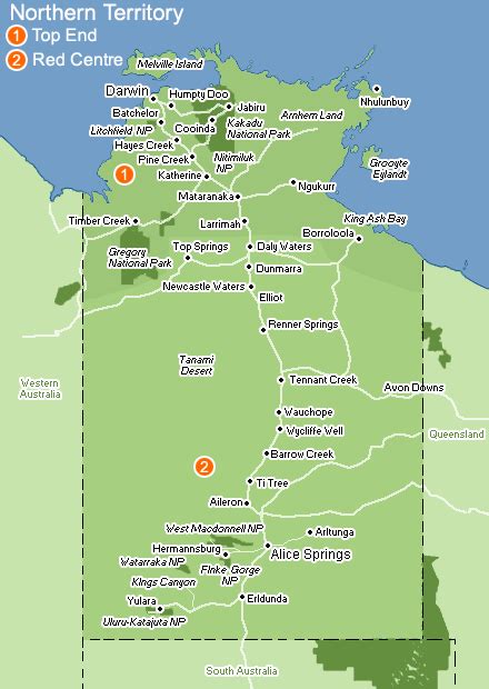 Northern Territory Map Pictures | Map of Australia Region Political