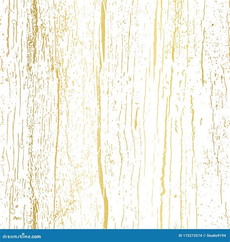 Gold Foil Wood Texture Seamless Vector Pattern Wooden Vertical Grain