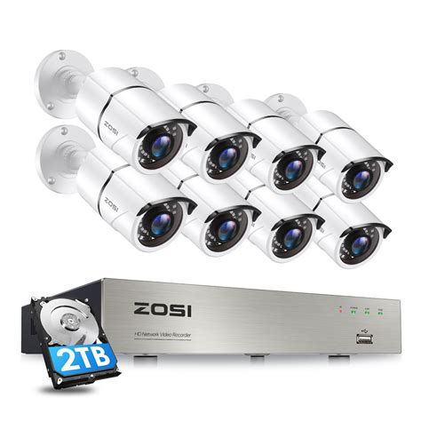 Zosi Ch P Poe Home Security Camera System Outdoor With Tb Hard