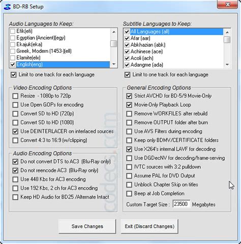 Screenshots for BD Rebuilder 0.62.12