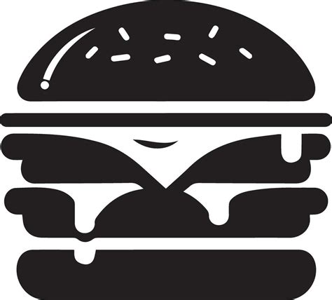 Burger vector silhouette illustration 2 33982776 Vector Art at Vecteezy