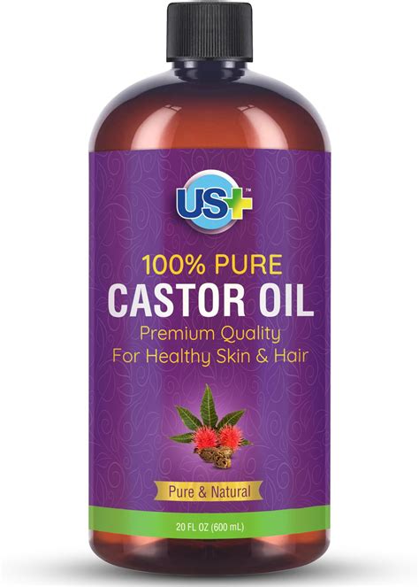 Amazon.com : Castor Oil Pure Carrier Oil - Cold Pressed Castor Oil for