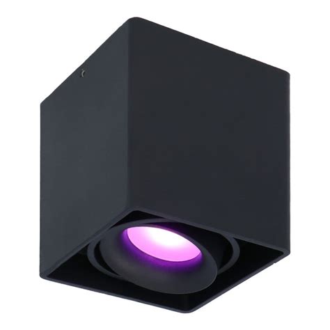 Smart Mounted Ceiling Spotlight Esto Black Incl GU10 IP20 Tiltable