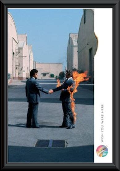 Pink Floyd Wish You Were Here White Framed Poster Pink Floyd