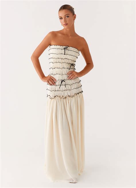 Zariah Maxi Dress - Ivory – Peppermayo