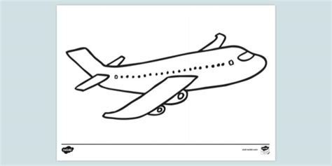 FREE! - Aeroplane Colouring Sheet | Colouring Sheets