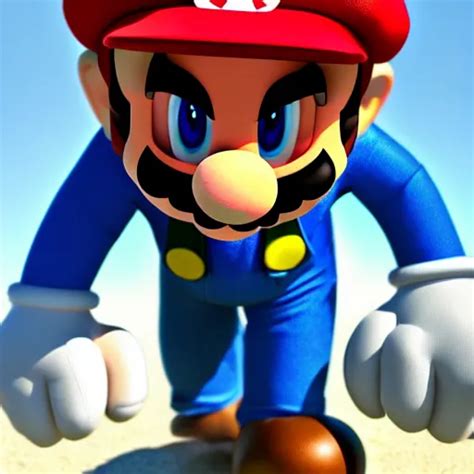 Super Mario As Gigachad Highly Detailed Extremely Stable Diffusion