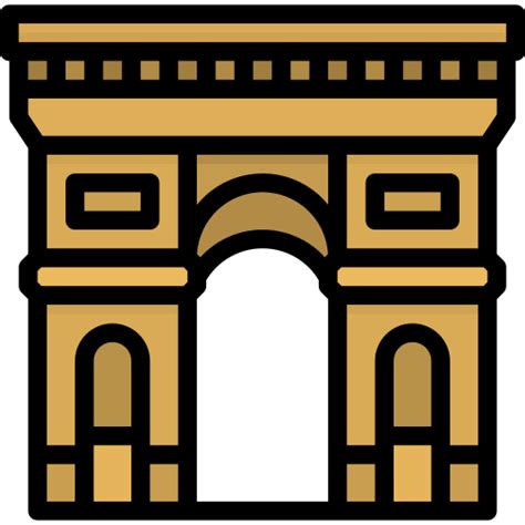 Arc De Triomphe Photo3idea Studio Lineal Color Icon