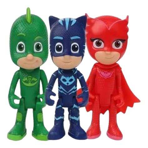 Conjunto De Boneco Menino Gato Corujita Lagartixo Pj Masks Shopee