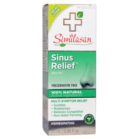 Similasan Sinus Relief Nasal Mist Fl Oz Ml Iherb