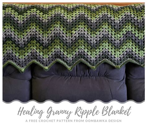 Free Healing Granny Ripple Crochet Blanket Pattern